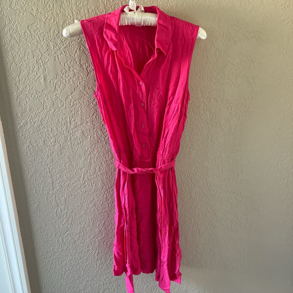 Amazon Essentials Fuchsia Sleeveless Mini Dress